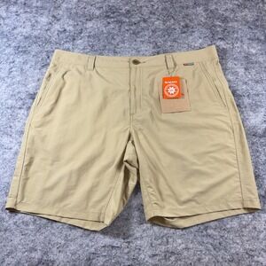 Simms Fishing Superlight Shorts Men's 40 Cork‎ Tan Stretch Waist Golf UPF 50